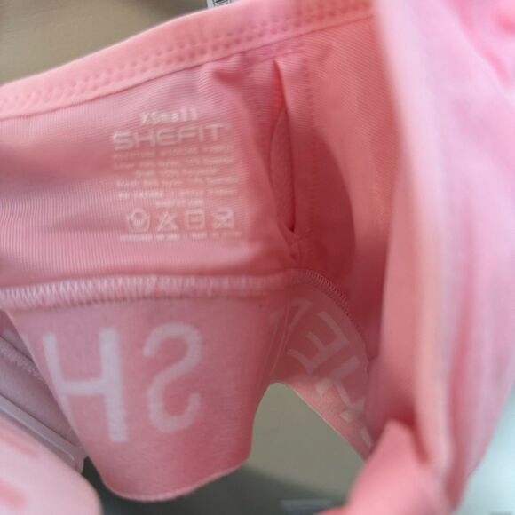 TWO SHEFIT Confident Ultimate Sports Bra XS New Pink and White - Picture 3 of 7